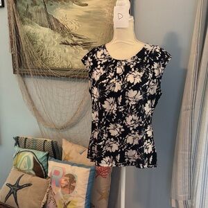 The Limited Monochrome Floral Blouse